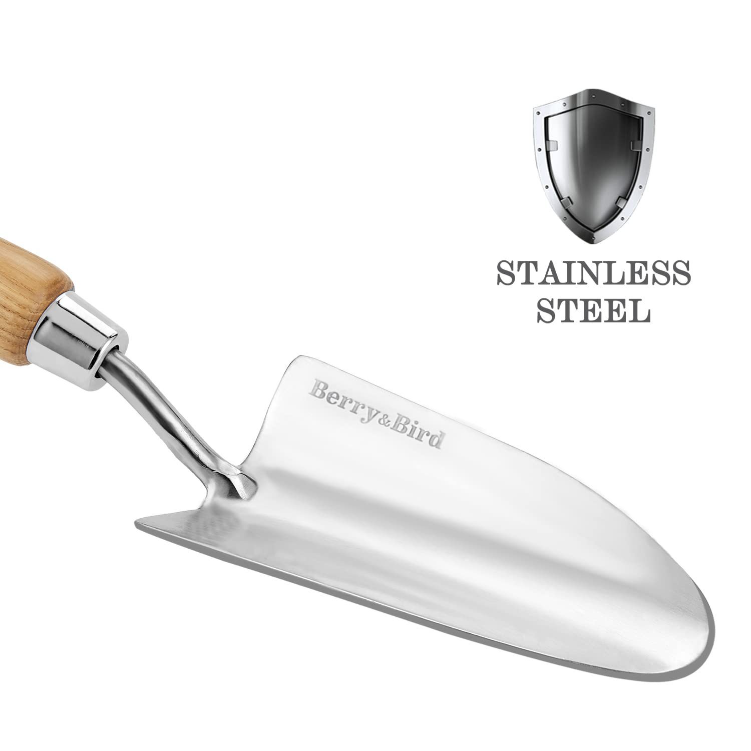 Stainless Steel Trowel: Premium Wood Handle